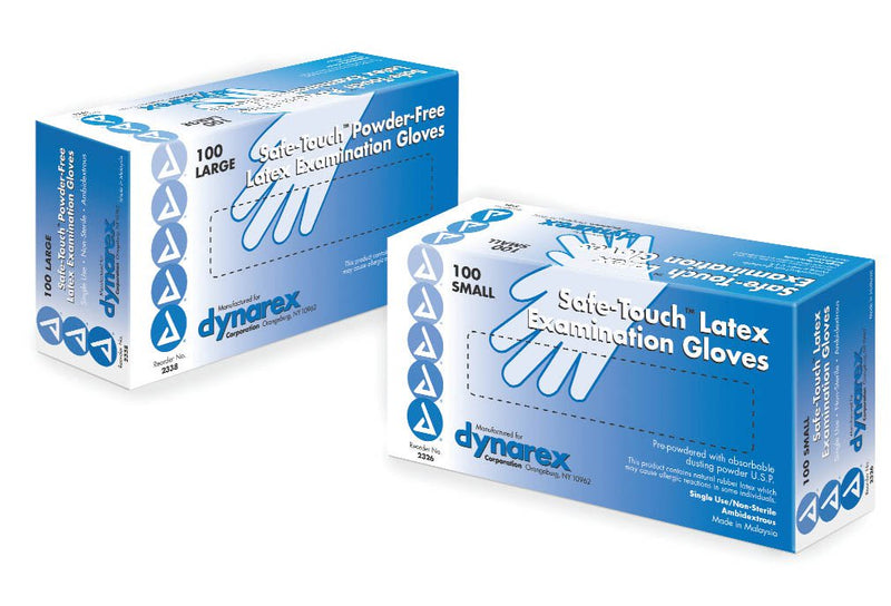 Safe-Touch™ Latex Exam Glove, Small, Ivory