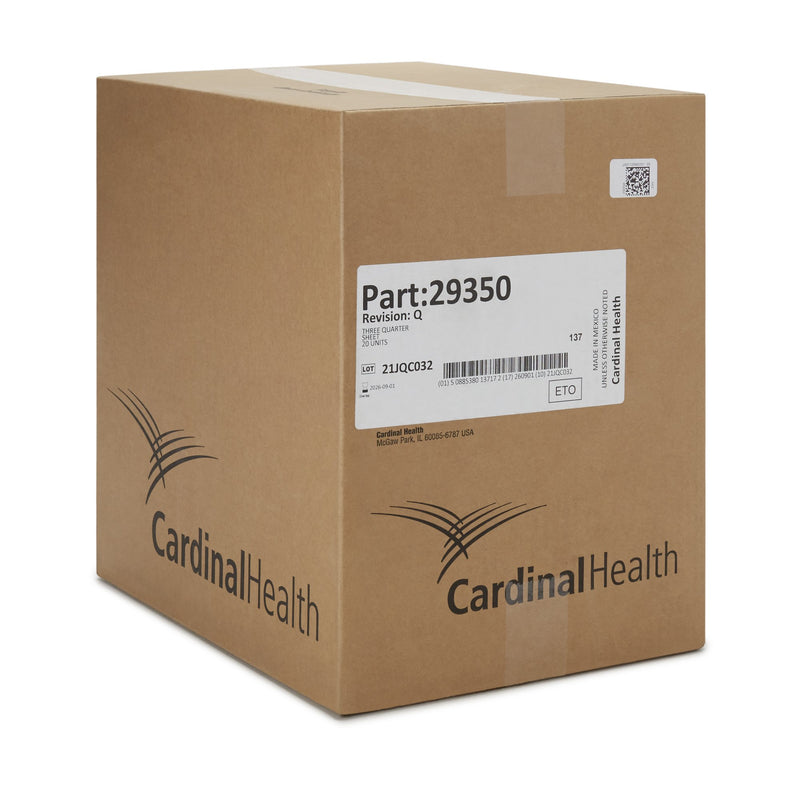 Cardinal Health Sterile Three-Quarter General Purpose Drape, 56 W x 77 L Inch