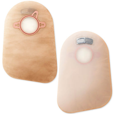 New Image™ Two-Piece Closed End Beige Filtered Ostomy Pouch, 9 Inch Length, 2¼ Inch Flange