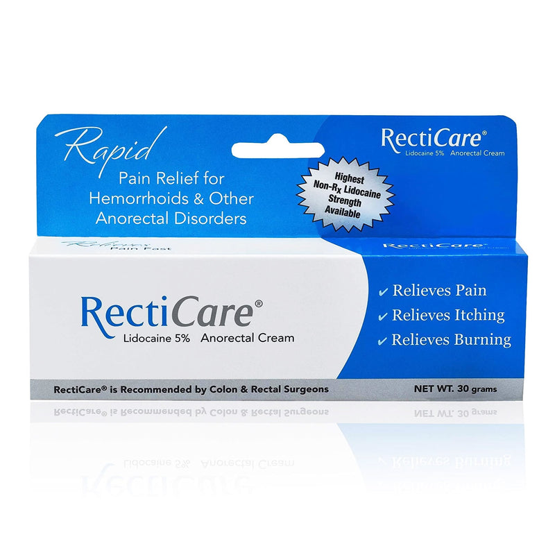 RectiCare™ Lidocaine Hemorrhoid Relief, 30-gram Tube