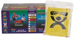 CanDo® Exercise Resistance Band, Yellow, 5 Inch x 4 Foot, X-Light Resistance