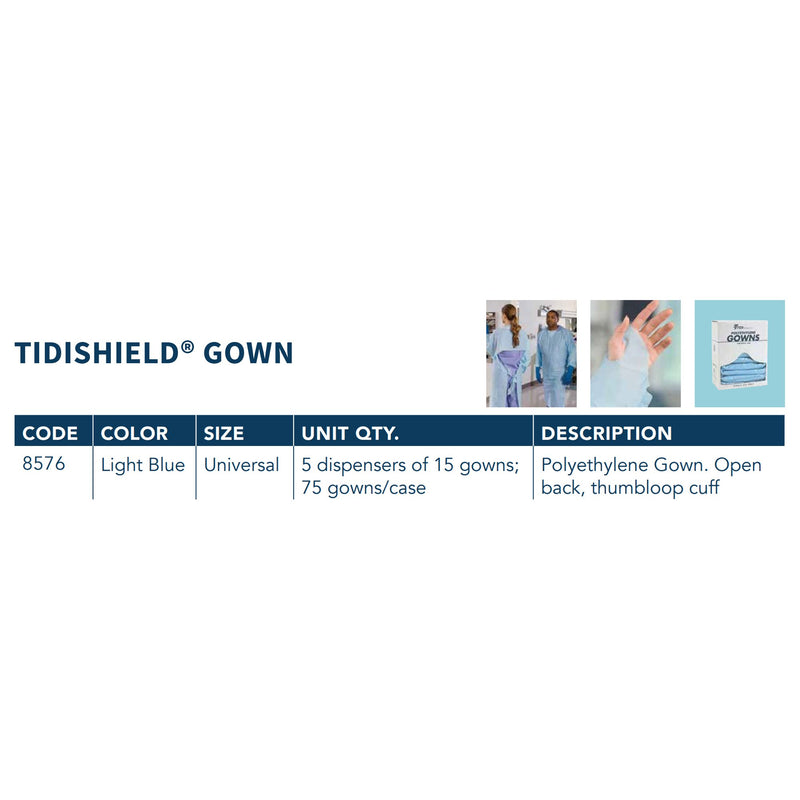 TIDIShield® Over-the-Head Protective Procedure Gown