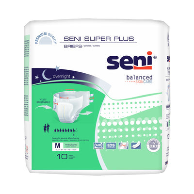 Seni® Super Plus Heavy to Severe Absorbency Incontinence Brief, Medium