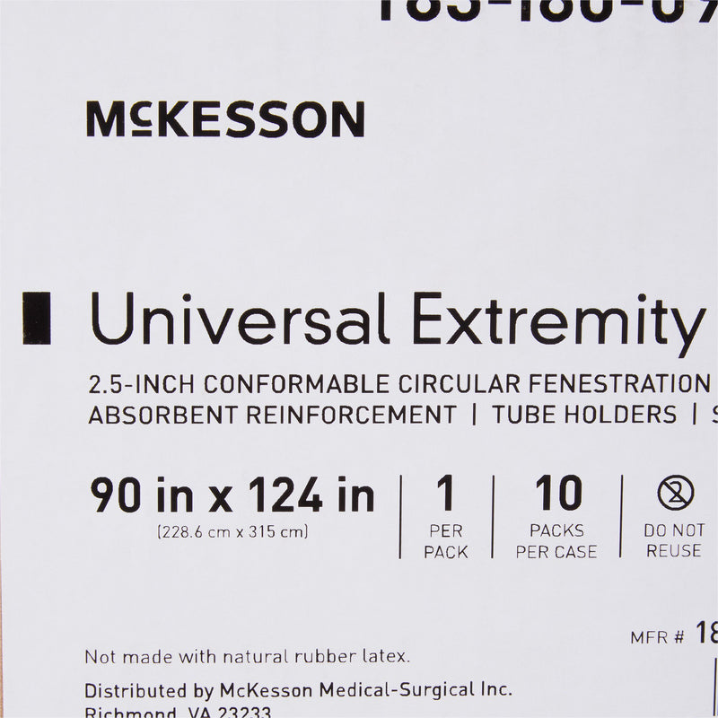 McKesson Sterile Universal Extremity Orthopedic Drape, 90 W x 124 L Inch