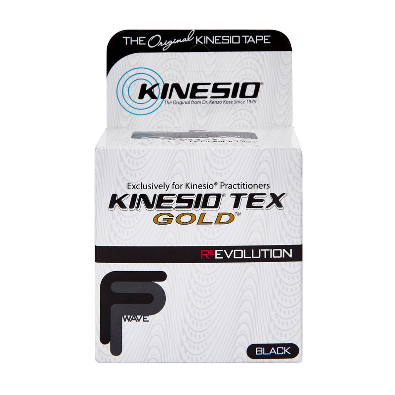 Kinesio® Tex Gold™ Cotton Kinesiology Tape, 2 Inch x 5-1/2 Yard, Black