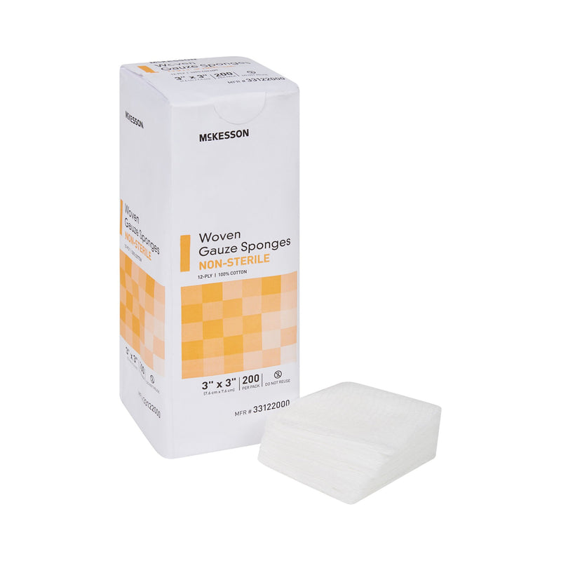 McKesson NonSterile Gauze Sponge, 3 x 3 Inch