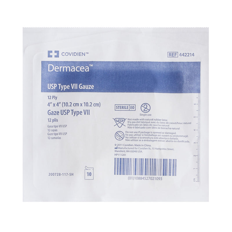 Dermacea™ Sterile USP Type VII Gauze Sponge, 4 x 4 Inch