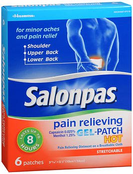 Salonpas® Gel-Patch Hot Capsaicin / Menthol Topical Pain Relief