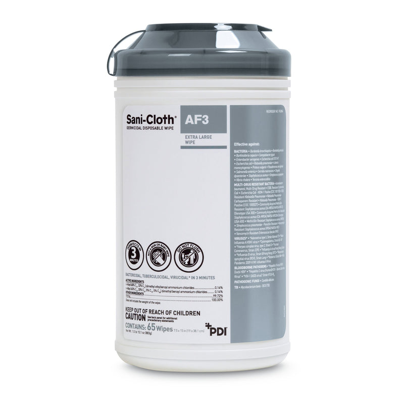 Sani-Cloth® AF3 Surface Disinfectant Cleaner, X-Large Canister