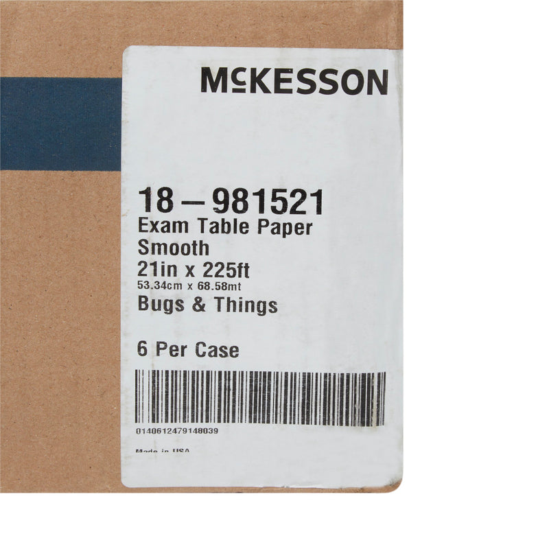 McKesson Smooth Table Paper, 21 Inch x 225 Foot, Print (Bugs and Things)