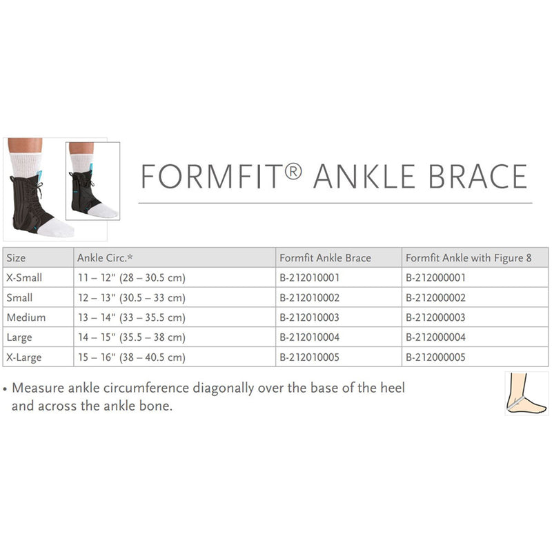 Ossur Formfit® Low Profile / Stirrup Ankle Brace with Figure 8, Extra Small