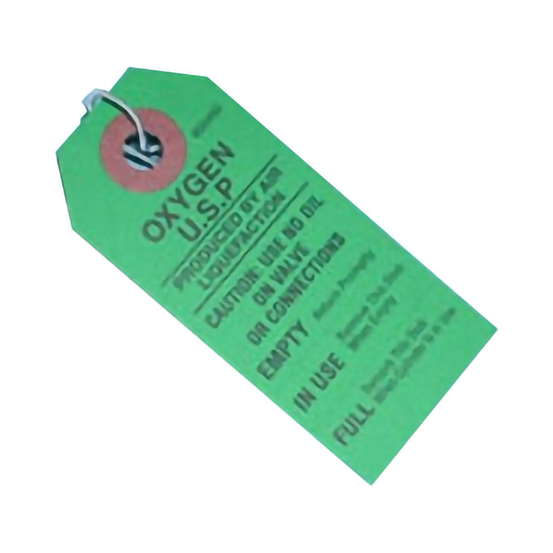 Mada Medical Products Oxygen Cylinder Tag