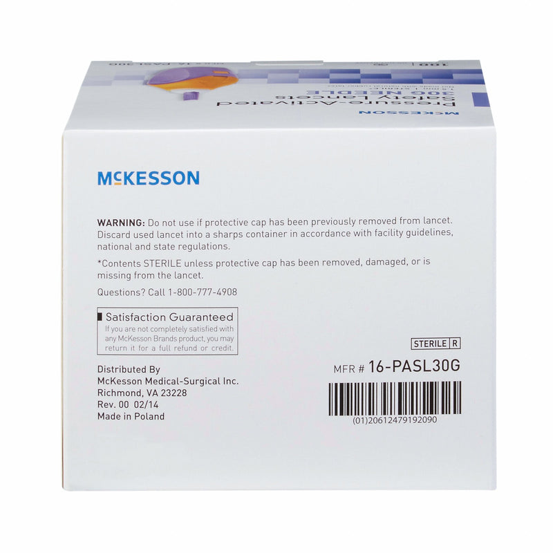 McKesson Safety Lancet, 30 Gauge