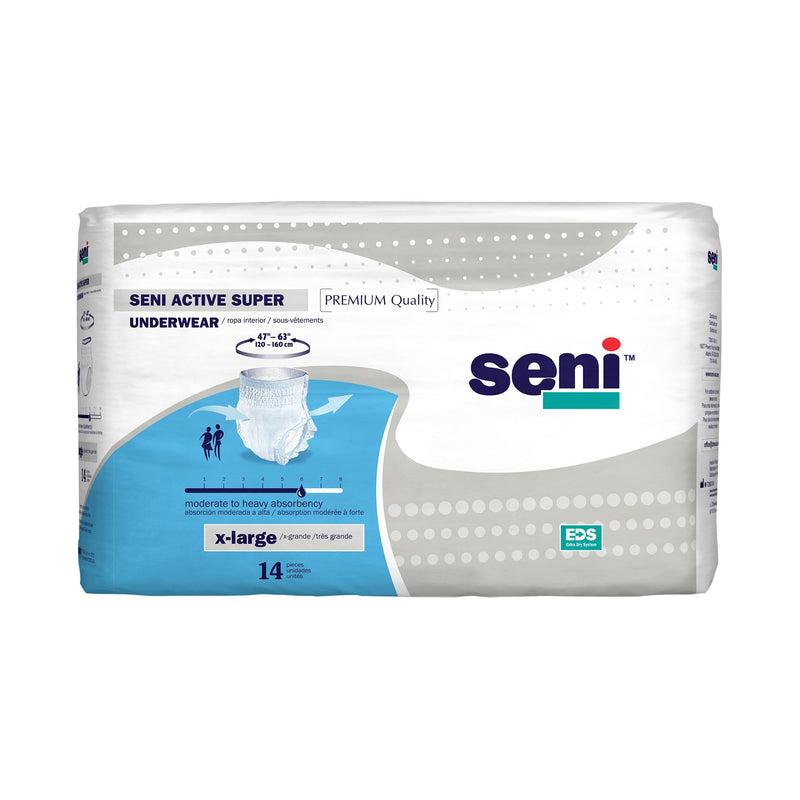 Seni® Active Super Moderate to Heavy Absorbent Underwear, Extra Large