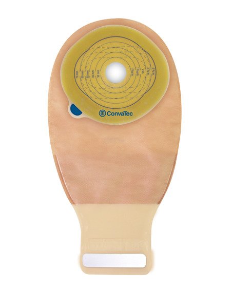 Esteem® + One-Piece Drainable Transparent Ostomy Pouch, 12 Inch Length, 9/16 to 1-15/16 Inch Stoma