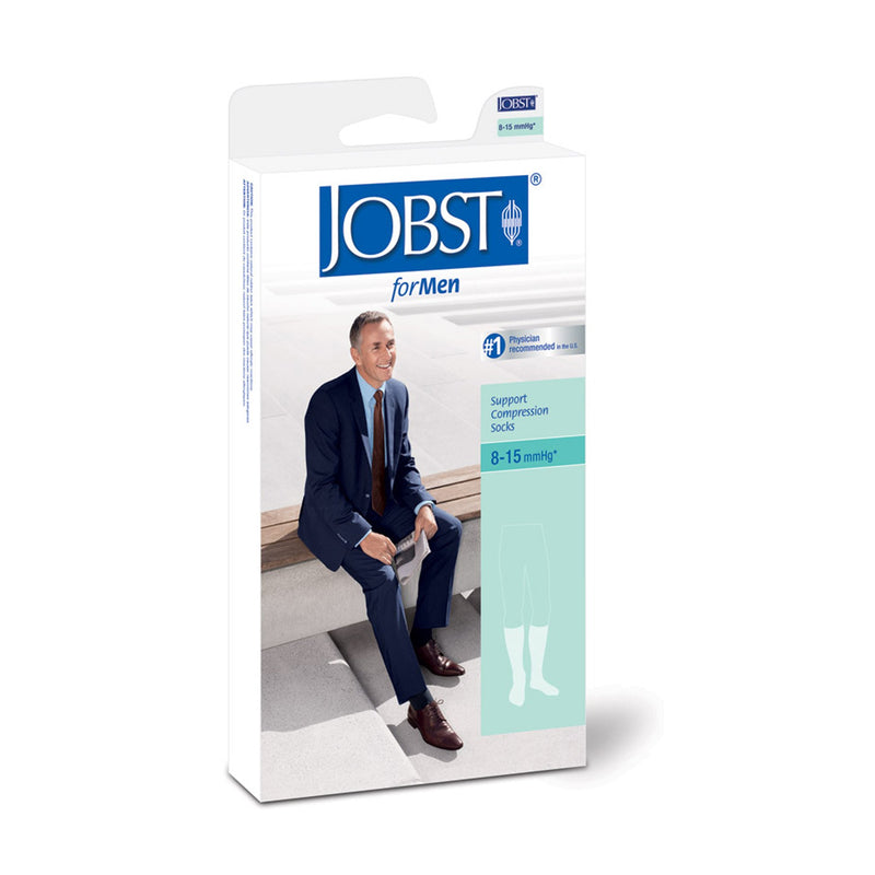 Jobst® for Men Compression Knee-High Socks, X-Large, White