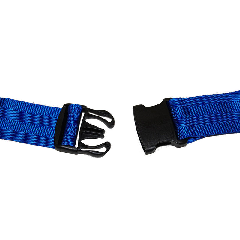SkiL-Care™ Wheelchair Safety Belt, 2 x 42 in., Black / Blue