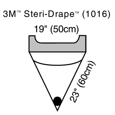 3M Steri- Irrigation Pouch Surgical Drape, 19 W x 23 L Inch