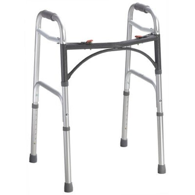 McKesson Aluminum Folding Walker, 32 – 39 Inch Height
