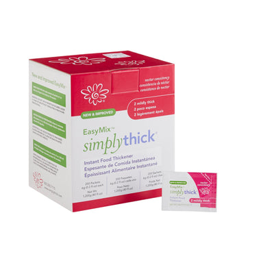 EasyMix SimplyThick Nectar Consistency Instant Food and Beverage Thickener, 6-gram Packet