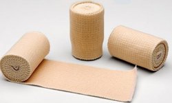 McKesson Double Hook and Loop Closure Elastic Bandage, 4 Inch x 4-1/2 Yard