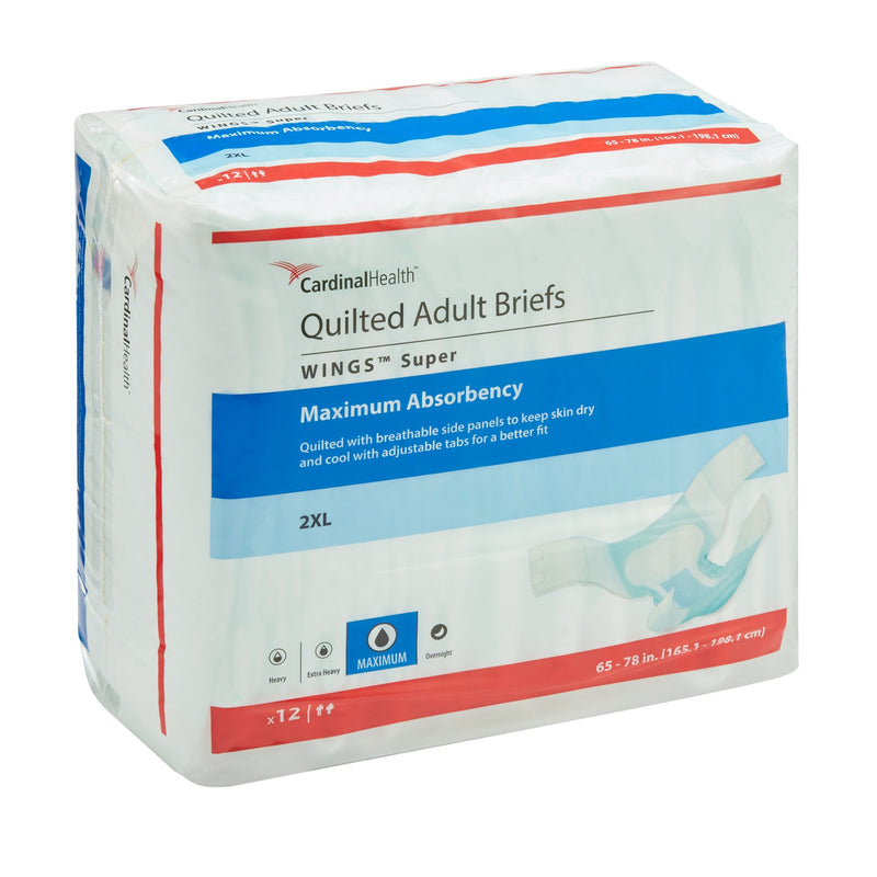 Wings™ Super Maximum Absorbency Incontinence Brief, Extra Extra Large