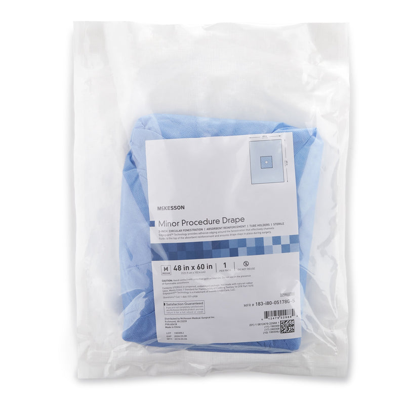 McKesson Sterile Minor Procedure Surgical Drape, 48 W x 60 L Inch