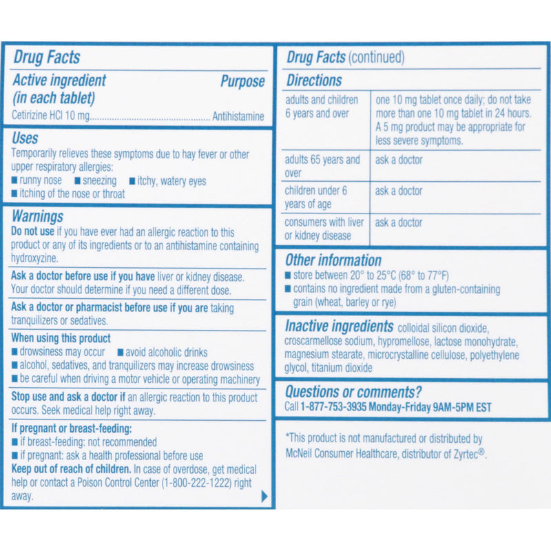 sunmark® Cetirizine HCl Allergy Relief