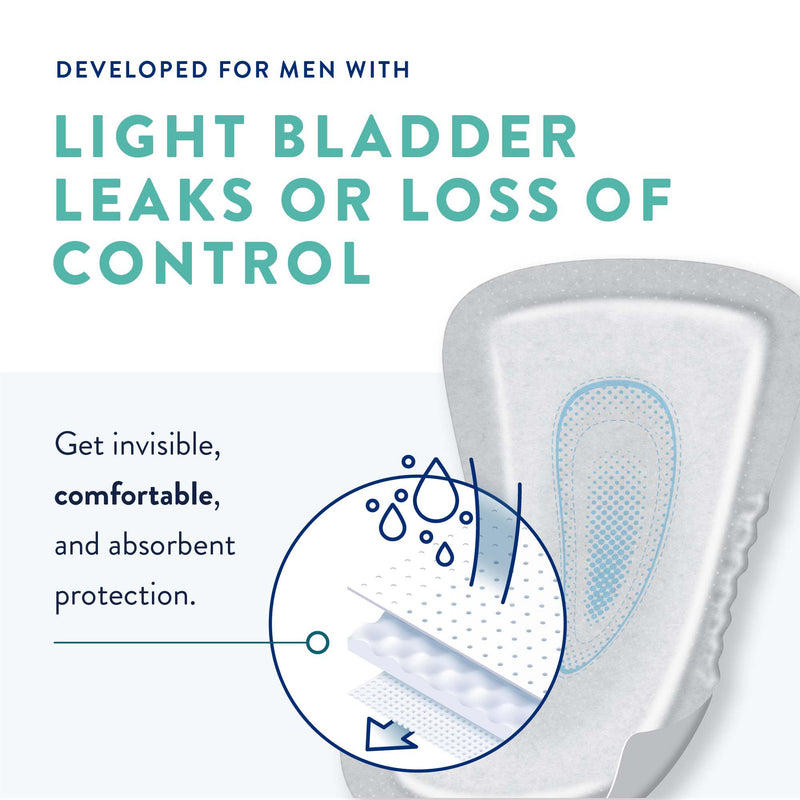 Prevail® Daily Male Guards Maximum Bladder Control Pad, 12½-Inch Length