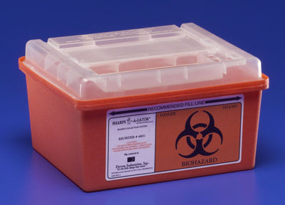 Sharps-A-Gator™ Multi-purpose Sharps Container, 6¼ H x 7 D x 10½ W Inch