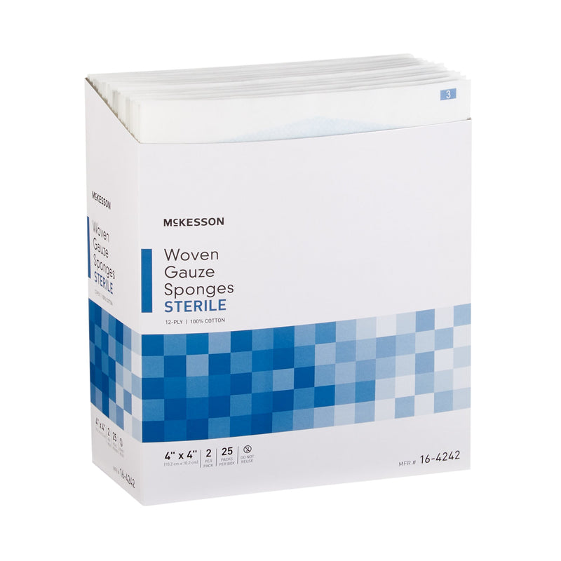 McKesson Sterile Gauze Sponge, 4 x 4 Inch