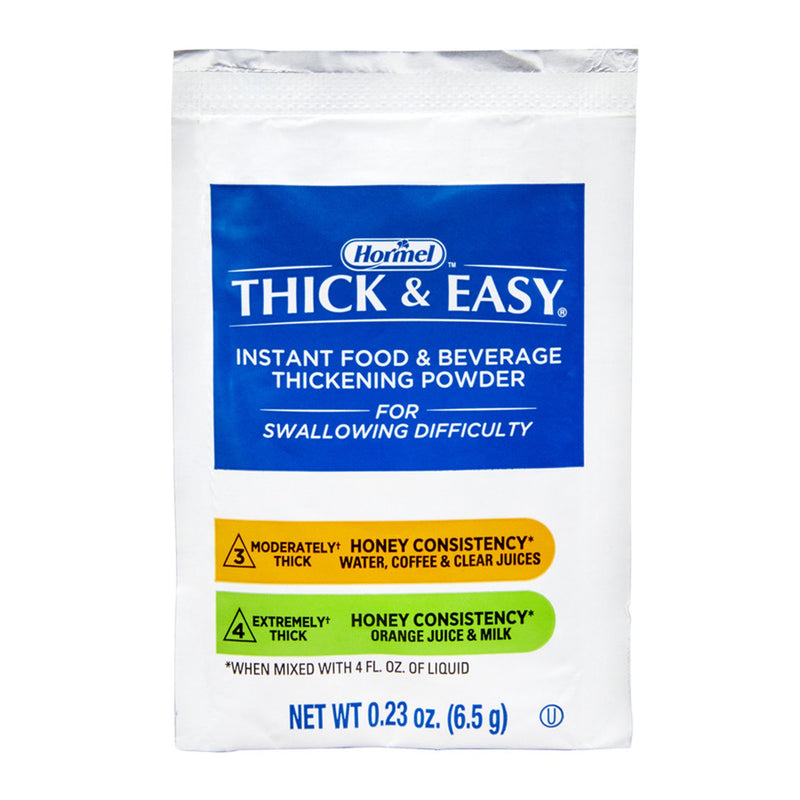 Hormel Thick & Easy Instant Thickener, Powder, Unflavored, Honey Consistency, 6.5-gram Packet
