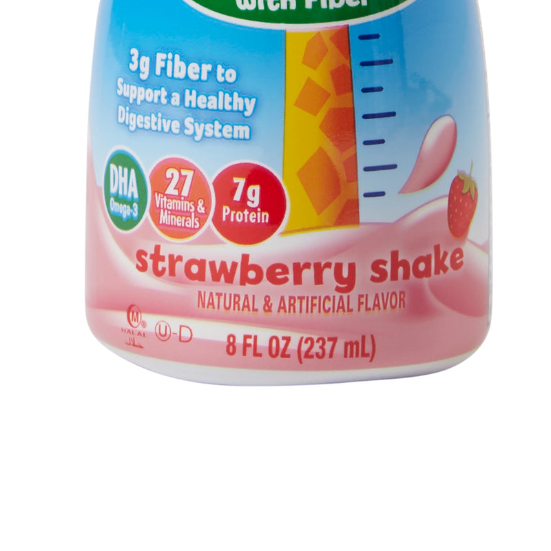 PediaSure® Grow & Gain with Fiber Strawberry Pediatric Oral Supplement, 8 oz. Bottle