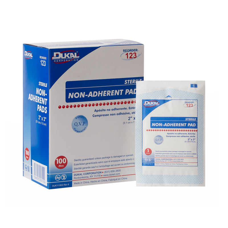 Dukal™ Non-Adherent Dressing, 2 x 3 Inch