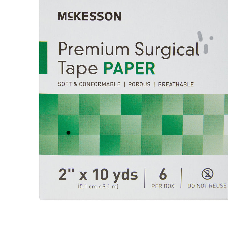 McKesson Paper Medical Tape, 2 Inch x 10 Yard, White