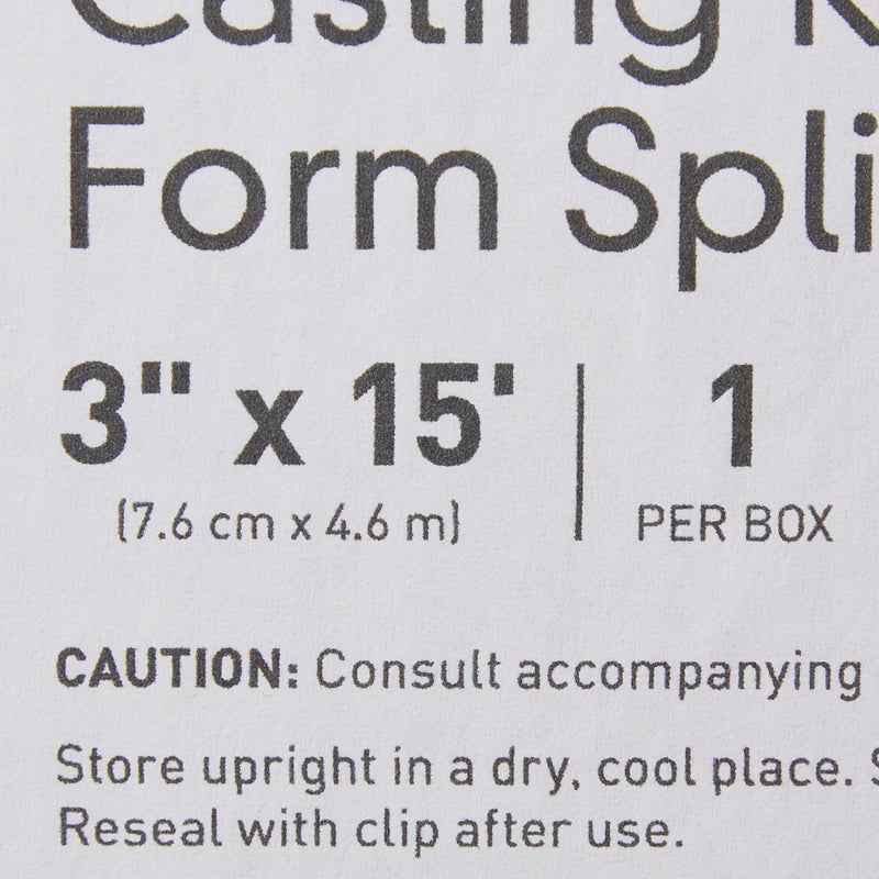 McKesson White Casting Roll Form Splints, 3 Inch x 15 Foot