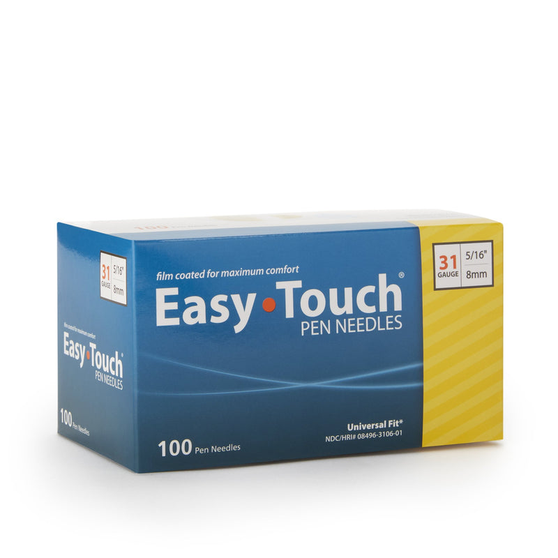 EasyTouch™ Insulin Pen Needle, 31 Gauge, 5/16-Inch Length
