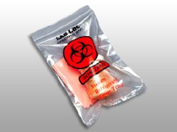 LAB-LOC® Specimen Transport Bag with Document Pouch, 6 x 9 Inch