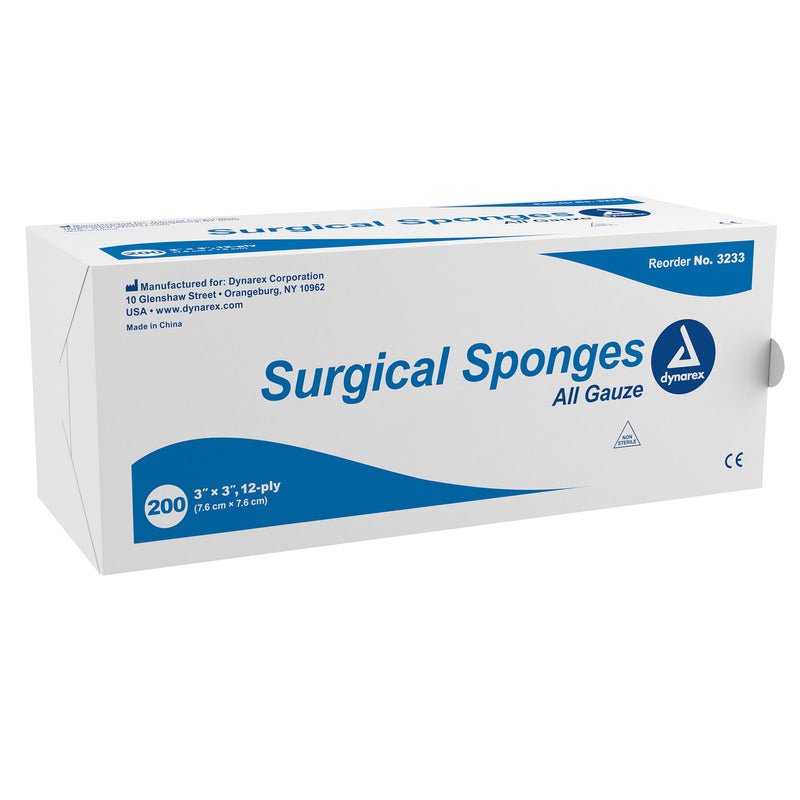 Dynarex® NonSterile Gauze Sponge, 3 x 3 Inch