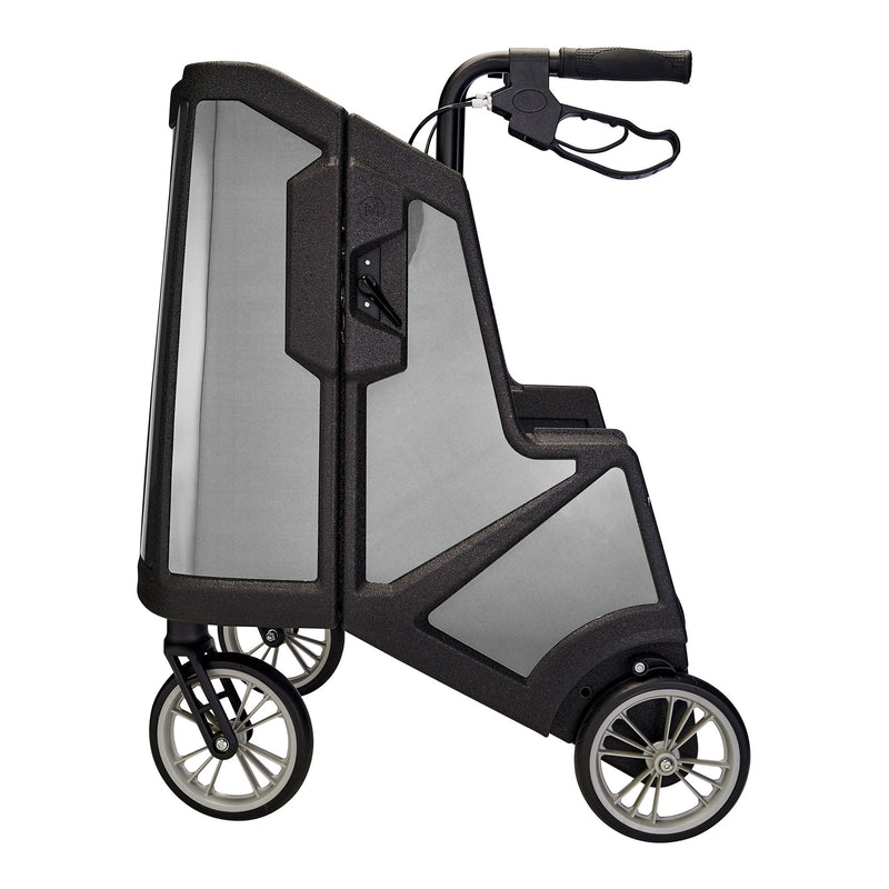 Tour 4 Wheel Rollator, 31 to 37 Inch Handle Height, Pure Silver
