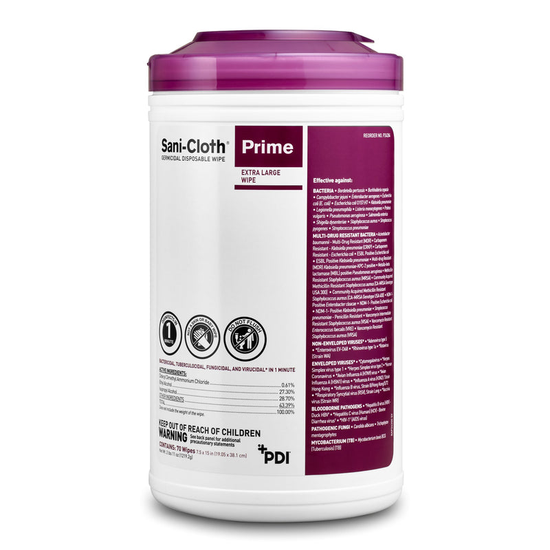 Sani-Cloth® Prime Surface Disinfectant Wipes, Extra Large