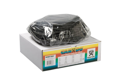 CanDo® Low Powder Exercise Resistance Tubing, Black, 100 Foot Length, X-Heavy Resistance