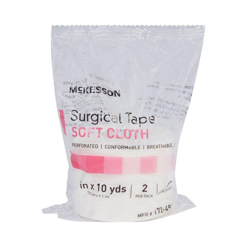 McKesson Cloth Medical Tape, 1 Inch x 10 Yard, White
