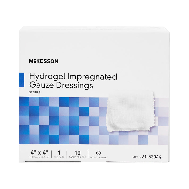 McKesson Hydrogel Gauze Dressing, 4 x 4 Inch