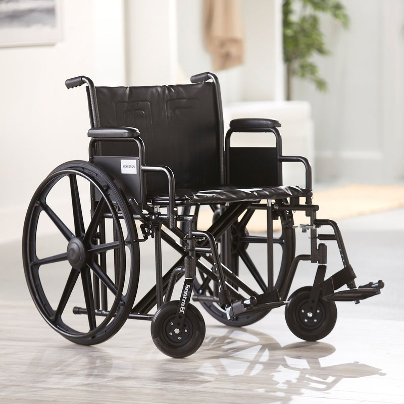 McKesson Bariatric Wheelchair, 24-Inch Seat Width