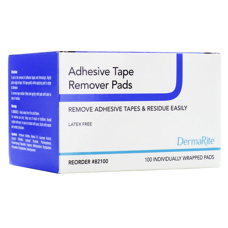 DermaRite® Adhesive Remover, 3¼ x 1½ Inch Pads
