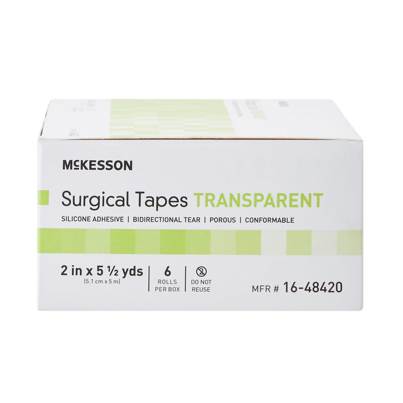 McKesson Silicone Medical Tape, 2 Inch x 5-1/2 Yard, Transparent