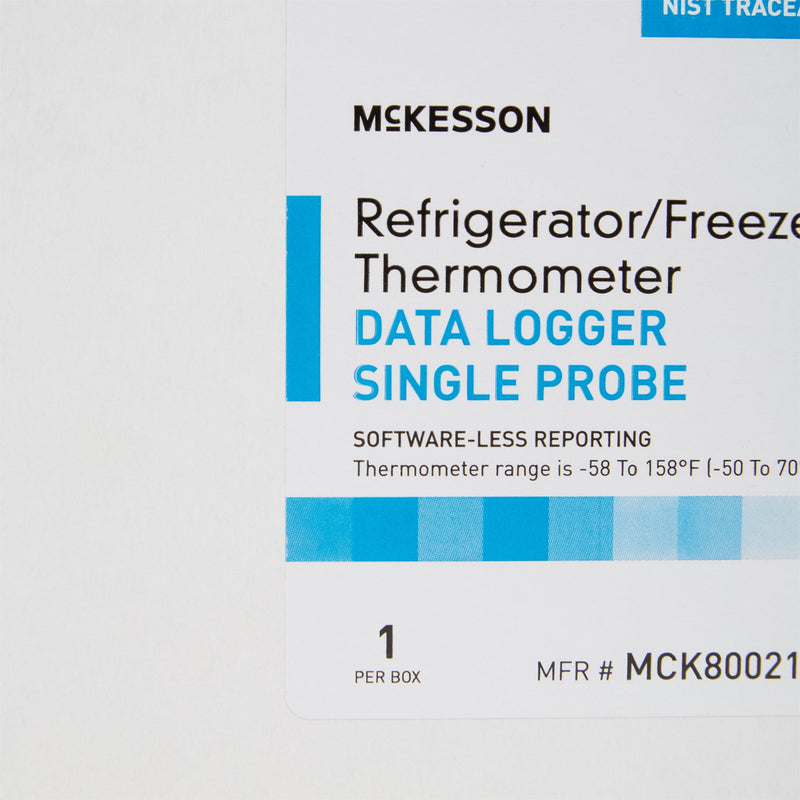 McKesson Datalogging Refrigerator / Freezer Thermometer, Digital Display, -58° to +158°F (-50° to +70°C)