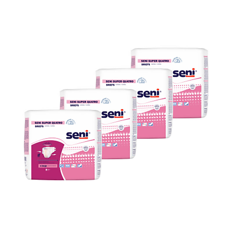 Seni® Super Quatro Severe Absorbency Incontinence Brief, Extra Large