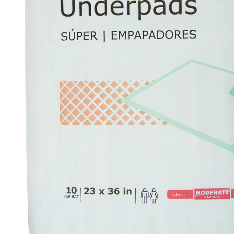 McKesson Super Moderate Absorbency Underpad, 23 x 36 Inch